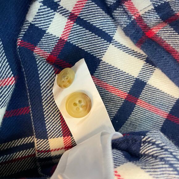 Vineyard Vines Classic Fit Tucker Shirt L Plaid Flannel Long Sleeve Cotton - Picture 8 of 10